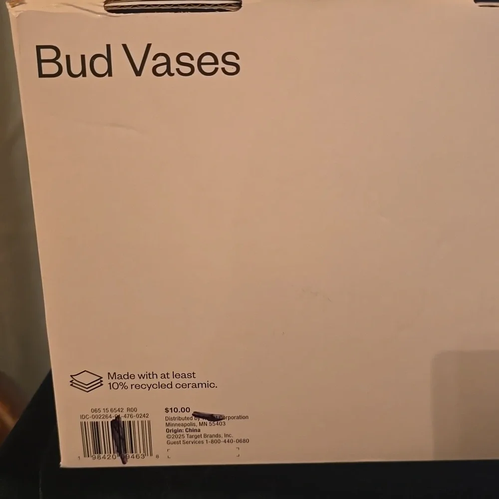 New Black 5 And 6 1/2‎ Inch Bud Vase Set